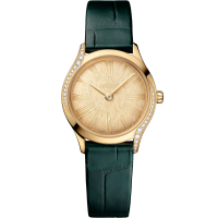 26毫米, Moonshine 18k金表壳 搭配 鳄鱼皮