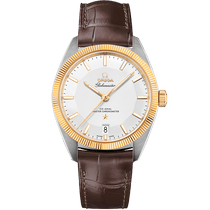 星座<span class="nowrap">系列</span> 39毫米, 精钢-黄色18 k金表壳 搭配 皮表带 - 13023392102001