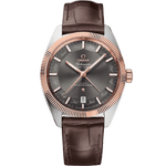 星座<span class="nowrap">系列</span> 41毫米, 精钢-Sedna™ 18k金表壳 搭配 皮表带 - 13023412206001