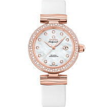 碟飞<span class="nowrap">系列</span> 34毫米, Sedna™ 18k金表壳 搭配 皮表带 - 42567342055008