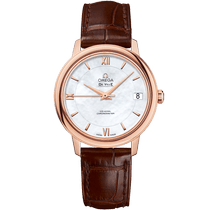 碟飞<span class="nowrap">系列</span> 32.7毫米, 红色k金表壳 搭配 皮表带 - 42453332005001