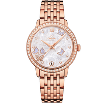 碟飞<span class="nowrap">系列</span> 32.7毫米, 红色k金表壳 搭配 红色k金表链 - 42455332055004