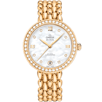 碟飞<span class="nowrap">系列</span> 32.7毫米, 黄色18 k金表壳 搭配 黄色18 k金表链 - 42455332055009