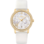 碟飞<span class="nowrap">系列</span> 36.8毫米, 黄色18 k金表壳 搭配 皮表带 - 42457372055001