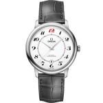 碟飞<span class="nowrap">系列</span> 39.5毫米, 白色k金表壳 搭配 皮表带 - 42453402004002