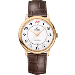 碟飞<span class="nowrap">系列</span> 39.5毫米, 黄色18 k金表壳 搭配 皮表带 - 42453402004005