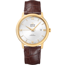 碟飞<span class="nowrap">系列</span> 39.5毫米, 黄色18 k金表壳 搭配 皮表带 - 42453402052001