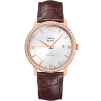 碟飞<span class="nowrap">系列</span> 39.5毫米, 红色k金表壳 搭配 皮表带 - 42458402052002