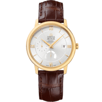 碟飞<span class="nowrap">系列</span> 39.5毫米, 黄色18 k金表壳 搭配 皮表带 - 42453402102002