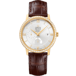 碟飞<span class="nowrap">系列</span> 39.5毫米, 黄色18 k金表壳 搭配 皮表带 - 42458402152001