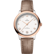 碟飞<span class="nowrap">系列</span> 34毫米, 精钢-Sedna™ 18k金表壳 搭配 皮表带 - 43423342052001