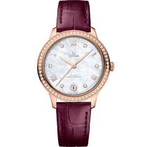 碟飞<span class="nowrap">系列</span> 34毫米, Sedna™ 18k金表壳 搭配 皮表带 - 43458342055001