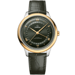 碟飞<span class="nowrap">系列</span> 42毫米, 精钢-黄色18 k金表壳 搭配 鳄鱼皮 - 43423422210001