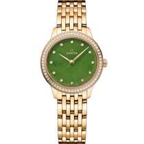 碟飞<span class="nowrap">系列</span> 27.5毫米, 黄色18 k金表壳 搭配 黄色18 k金表链 - 43455286099001