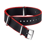 NATO<span class="nowrap">表带</span> - 尼龙, 黑色和红色饰边 - 031ZSZ002041w