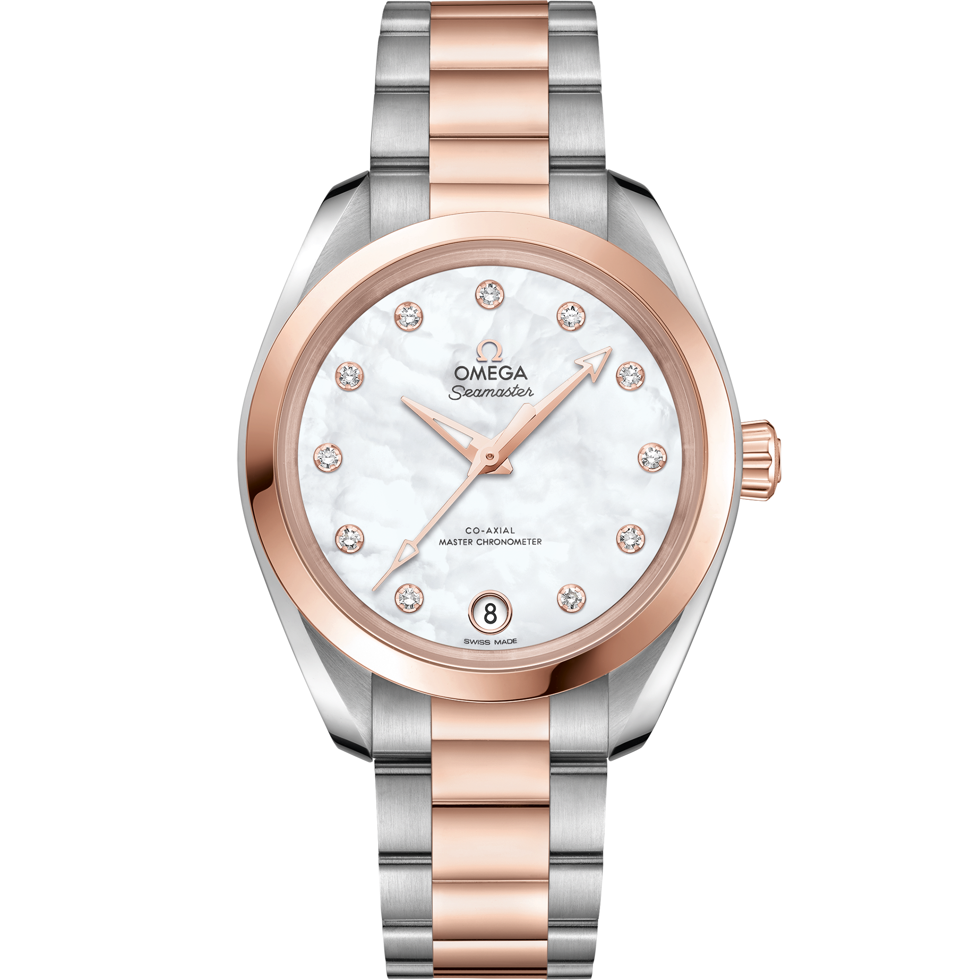 海马系列 AQUA TERRA 150米腕表 34毫米, 精钢-Sedna™ 18k金表壳 搭配 精钢-Sedna™ 18k金表链 - 220.20.34.20.55.001 - 影像 1