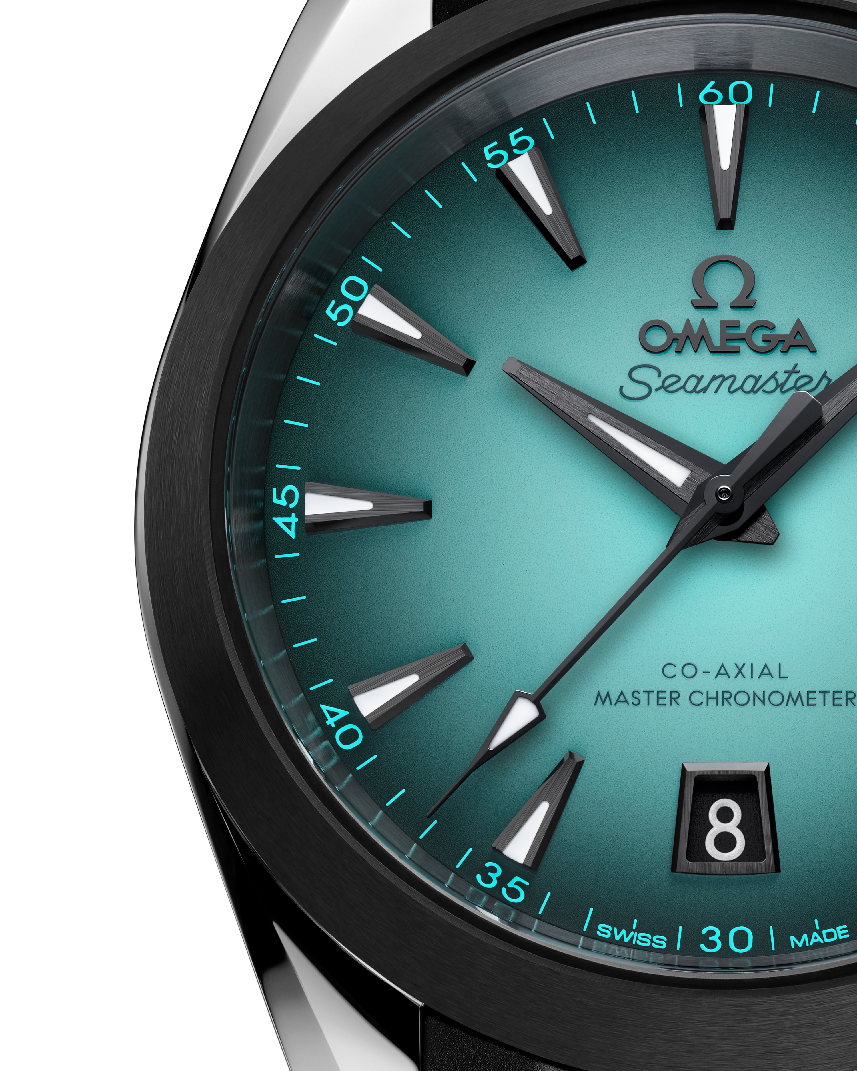 海马系列 AQUA TERRA 150米腕表 38毫米, 精钢表壳 搭配 橡胶表带 - 220.32.38.20.03.001 - 影像 3