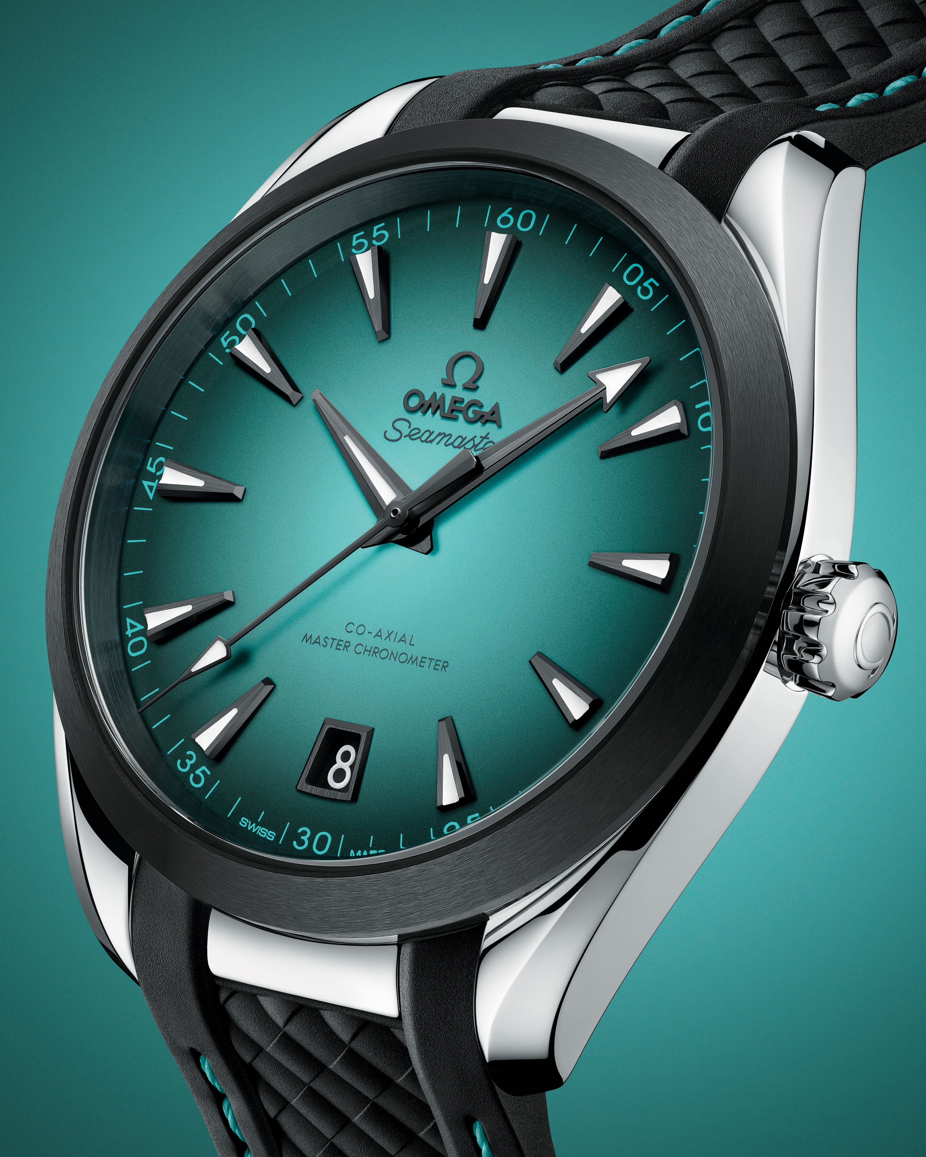 海马系列 AQUA TERRA 150米腕表 41毫米, 精钢表壳 搭配 橡胶表带 - 220.32.41.21.03.001 - 影像 6
