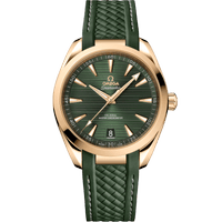 海马系列 AQUA TERRA 150米<span class="nowrap">腕表</span> 41毫米, Moonshine 18k金表壳 搭配 橡胶表带 - 22052412110001