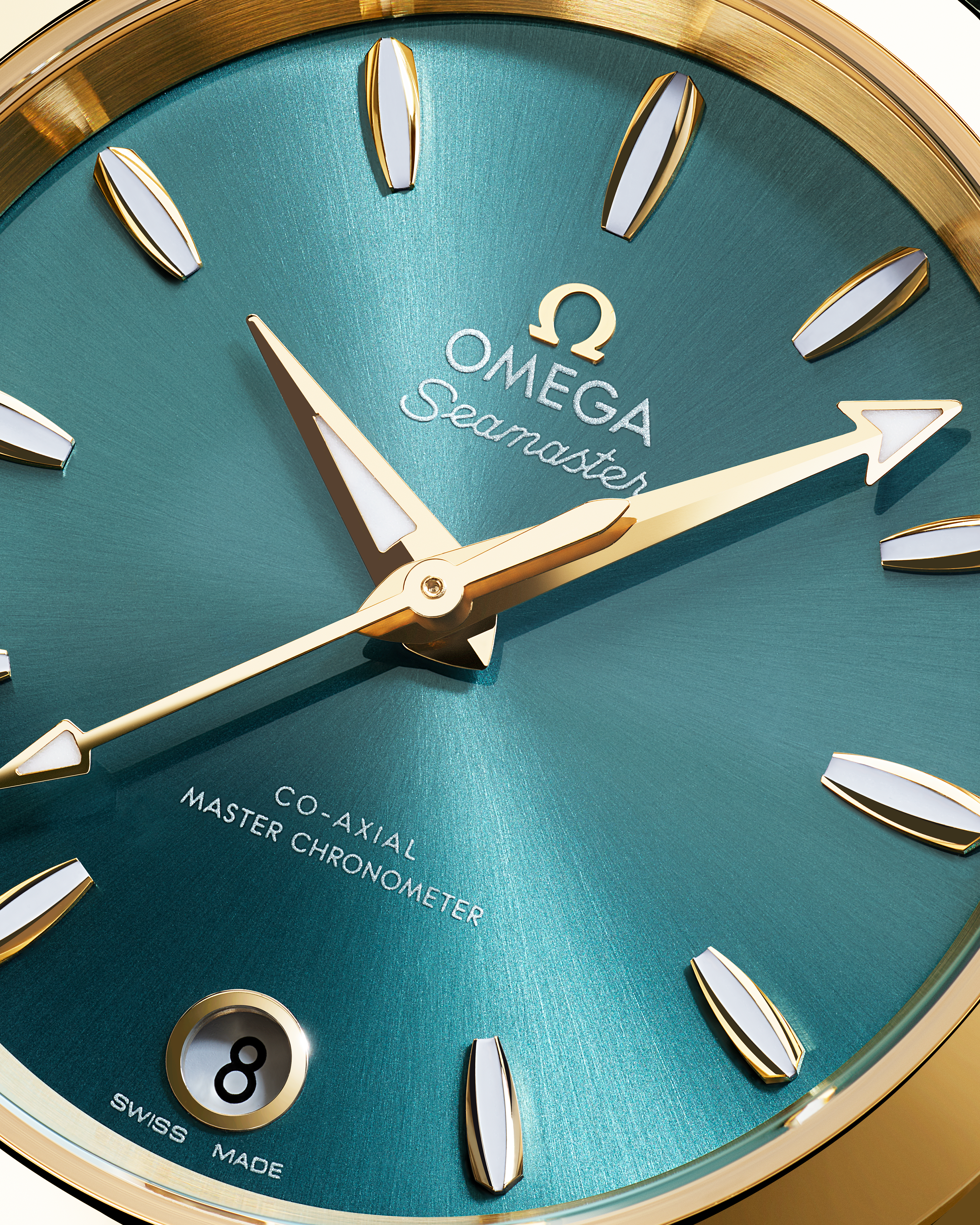 海马系列AQUA TERRA SHADES腕表 34毫米, Moonshine 18k金表壳 搭配 皮表带 - 220.53.34.20.10.001 - 影像 3