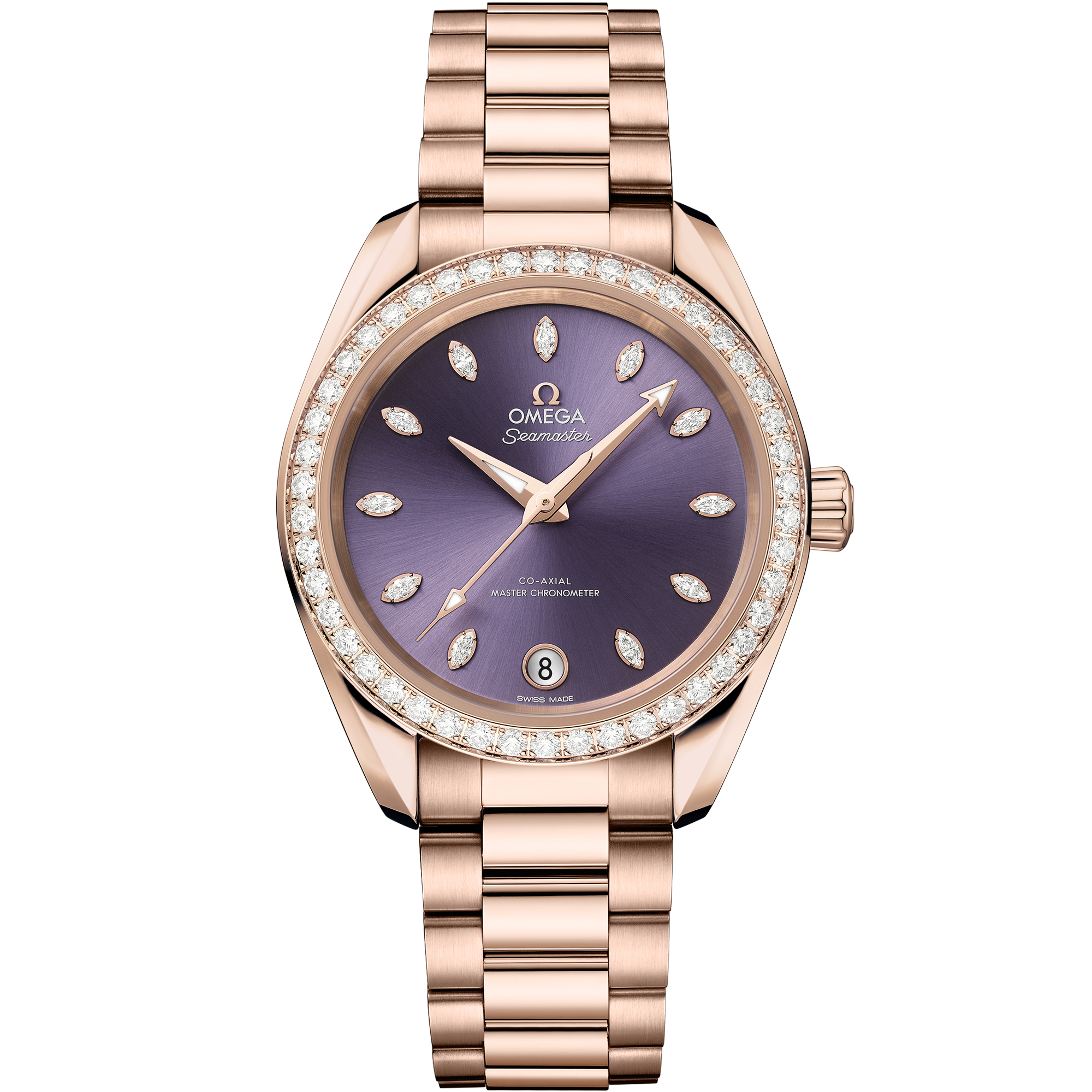 海马系列AQUA TERRA SHADES腕表 34毫米, Sedna™ 18k金表壳 搭配 Sedna™ 18k金表链 - 220.55.34.20.60.001 - 影像 1