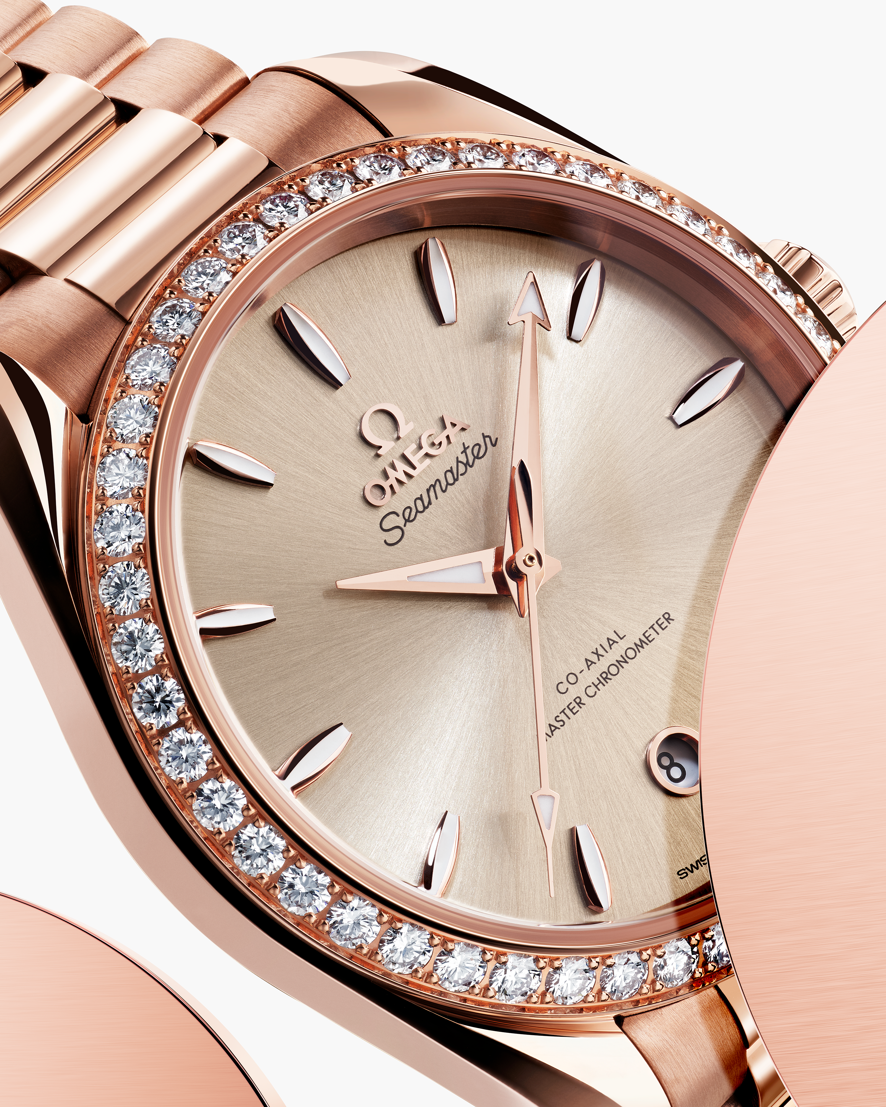 海马系列AQUA TERRA SHADES腕表 38毫米, Sedna™ 18k金表壳 搭配 Sedna™ 18k金表链 - 220.55.38.20.09.001 - 影像 4