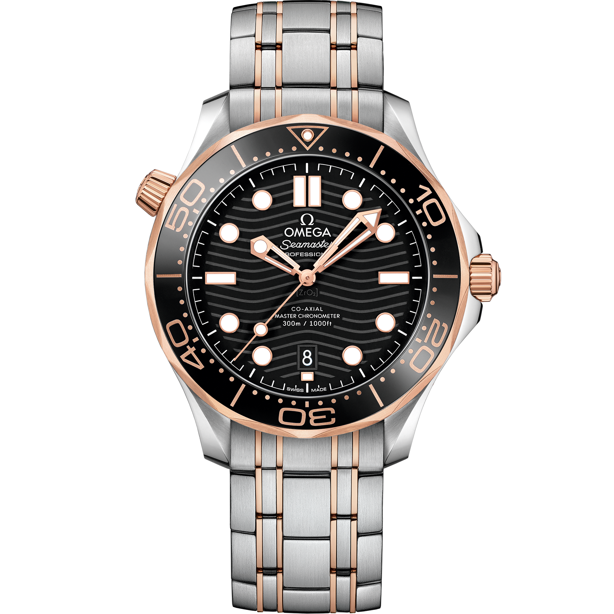 海马系列 300米潜水表 42毫米, 精钢-Sedna™ 18k金表壳 搭配 精钢-Sedna™ 18k金表链 - 210.20.42.20.01.001 - 影像 1