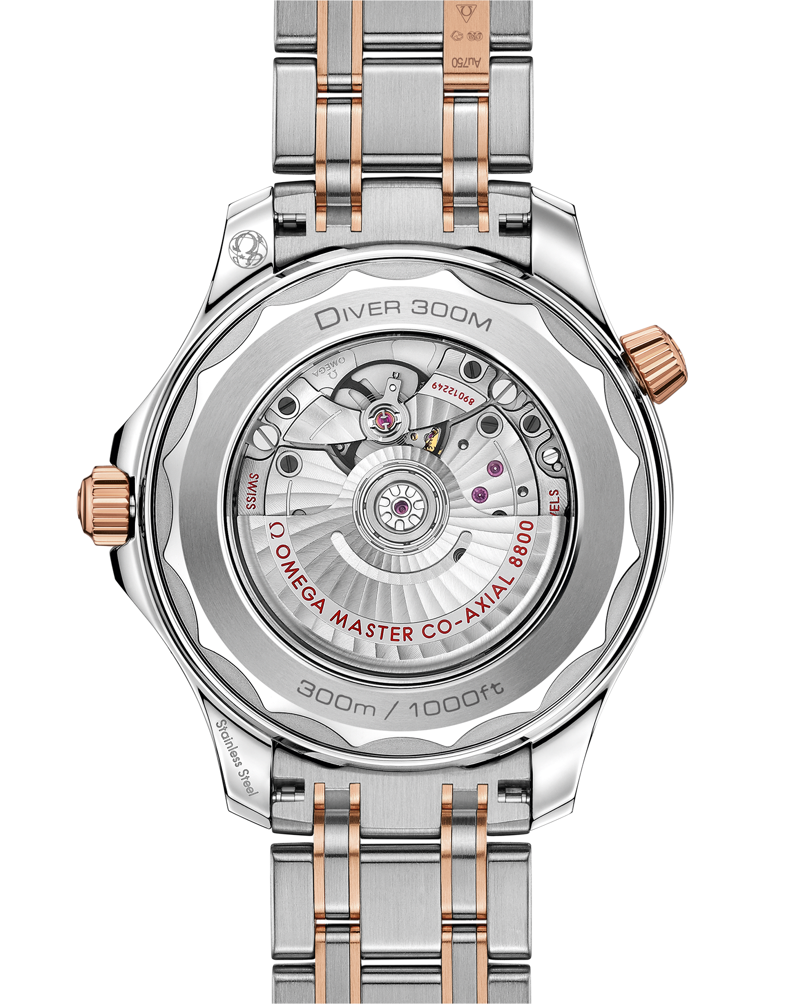 海马系列 300米潜水表 42毫米, 精钢-Sedna™ 18k金表壳 搭配 精钢-Sedna™ 18k金表链 - 210.20.42.20.01.001 - 影像 2