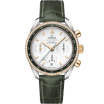 超霸<span class="nowrap">系列</span> 38毫米, 精钢-黄色18 k金表壳 搭配 皮表带 - 32428385002001