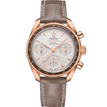 超霸<span class="nowrap">系列</span> 38毫米, Sedna™ 18k金表壳 搭配 皮表带 - 32463385002003