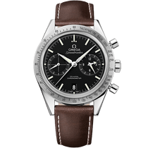 超霸<span class="nowrap">系列</span> 41.5毫米, 精钢表壳 搭配 皮表带 - 33112425101001