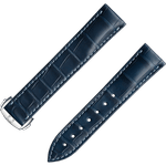 两件式<span class="nowrap">表带</span> - 蓝色鳄鱼皮表带，搭配折叠表扣 - 032CUZ007419W