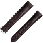 两件式<span class="nowrap">表带</span> - 棕色鳄鱼皮表带，搭配折叠表扣 - 98000275W