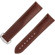 两件式<span class="nowrap">表带</span> - 棕色皮表带，搭配折叠表扣 - 032CUZ006728W