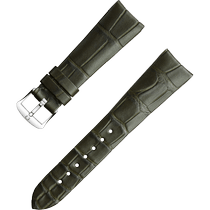 两件式<span class="nowrap">表带</span> - 深绿色鳄鱼皮表带，搭配针扣 - 032CUZ011086W