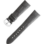 两件式<span class="nowrap">表带</span> - 灰色鳄鱼皮表带，搭配针扣 - 032CUZ009872W
