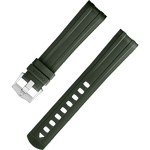 两件式<span class="nowrap">表带</span> - 绿色橡胶表带，搭配针扣，适用于海马系列300米潜水表 - 032Z017210W