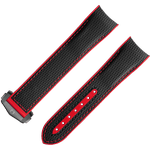 两件式<span class="nowrap">表带</span> - 黑色橡胶表带，搭配折叠表扣，适用于海马系列海洋宇宙600米腕表 - 032CVZ005722W