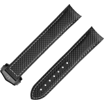 两件式<span class="nowrap">表带</span> - 黑色橡胶表带，搭配折叠表扣，适用于海马系列海洋宇宙600米腕表 - 032CVZ009738W