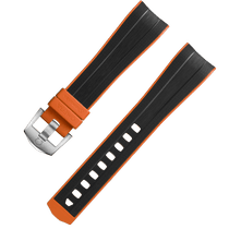 两件式<span class="nowrap">表带</span> - 黑色橡胶表带，搭配针扣，适用于海马系列海洋宇宙Ultra Deep腕表 - 032Z017365W