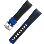 两件式<span class="nowrap">表带</span> - 黑色橡胶表带，搭配针扣，适用于海马系列海洋宇宙Ultra Deep腕表 - 032Z017367W