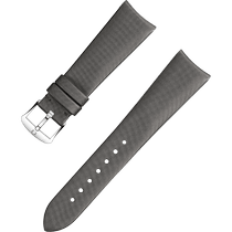 两件式<span class="nowrap">表带</span> - 科技缎面灰色表带，搭配针扣 - 032CWZ010006W