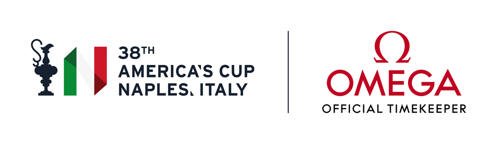 Composite LOGO 38th America's Cup x OMEGA Official TImekeeper